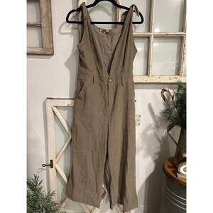 Gimmicks size medium green corduroy jumpsuit